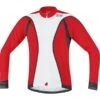 Gore Oxygen FZ Trikot Long, Weiss/rot/schwarz -Fahrradzubehör Geschäft gore oxygen fz trikot long weiss rot schwarz