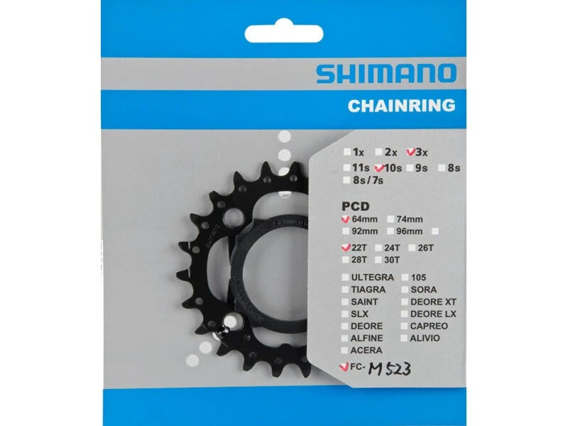 Shimano Kettenblätter FC-M523 10-fach 3 Shimano Kettenblätter FC-M523 10-fach