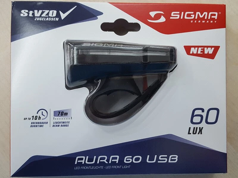Sigma Aura 60 USB Frontleuchte 3 Sigma Aura 60 USB Frontleuchte